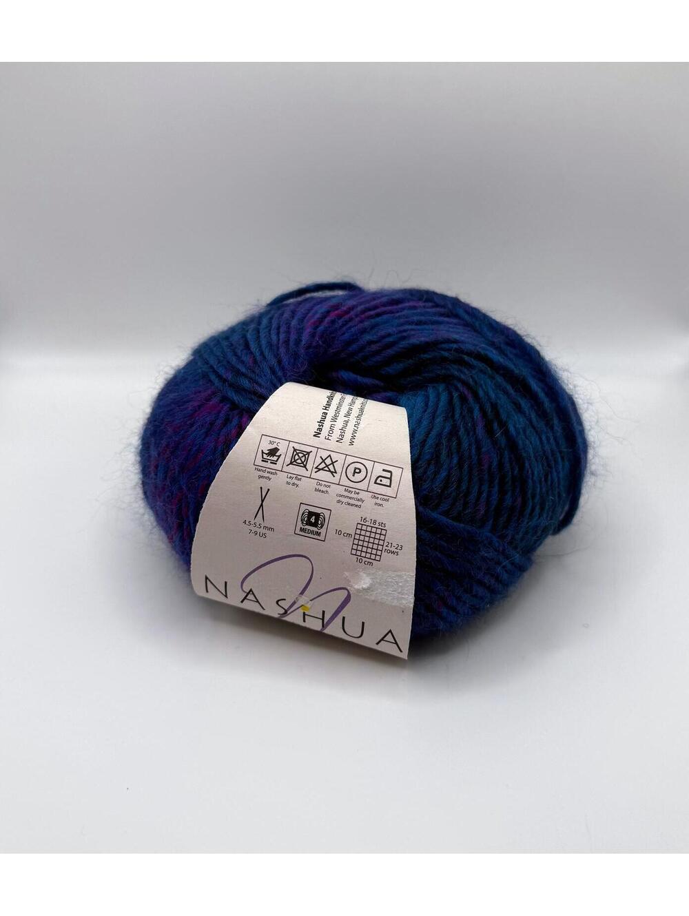 Nashua Handknits Shenandoah 100% Wool Yarn 50g 98yd Blue NSH.0004